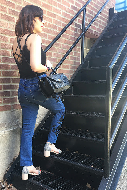 DIY Embroidered Denim