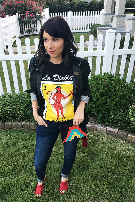 Styling La Diablita Loteria Graphic Tee