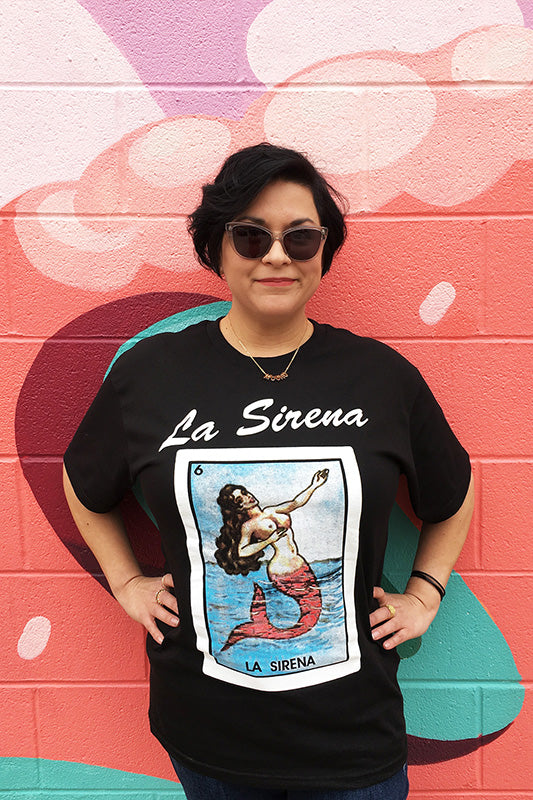 Mermaid Loteria Graphic Tee and Mural